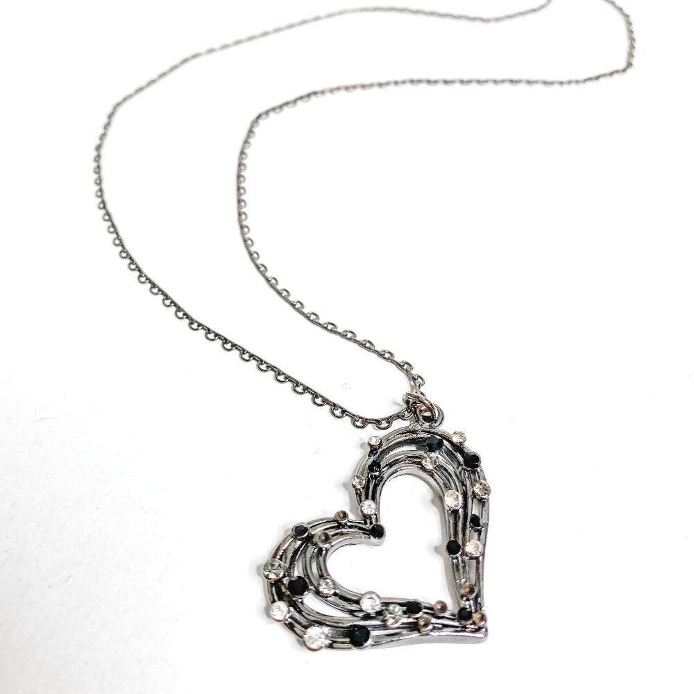 Rhinestone Heart Necklace